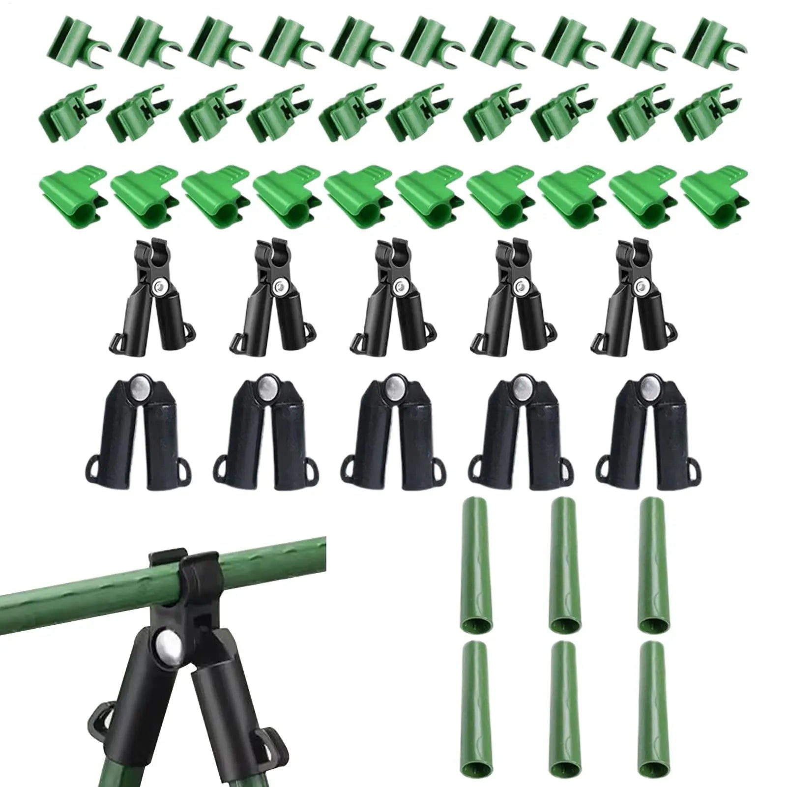 Plant Trellis Connectors Adjustable Support Clamps Steel Tube