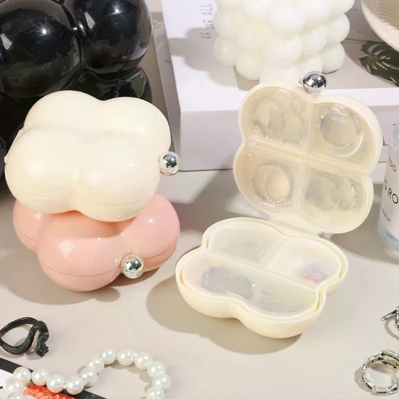 Earrings Necklace Ring Portable Jewelry Box Mini Jewelry Organizer Display Travel Jewelry Case Boxes Leather Storage 1PC Zpaxo