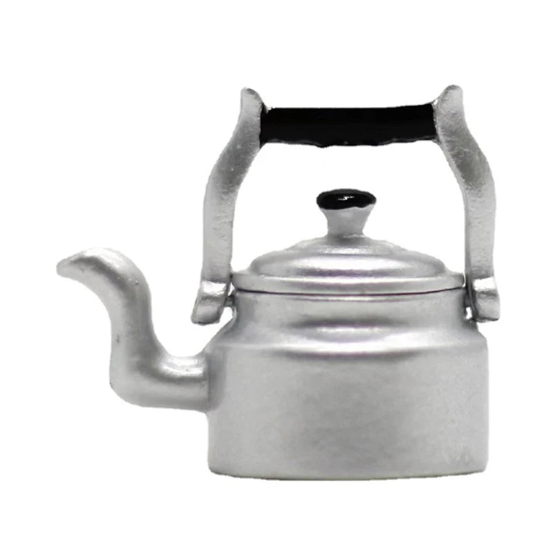 ▶1Pc Miniature Replica Mini Kettle Model Kids Play Toys, Dollhouse Accessories Zpaxo 1Pc