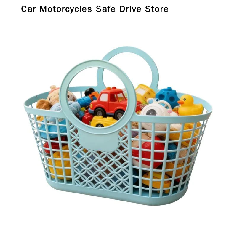 MShower Basket Handles Portable Large Capacity Drainage Box Household
