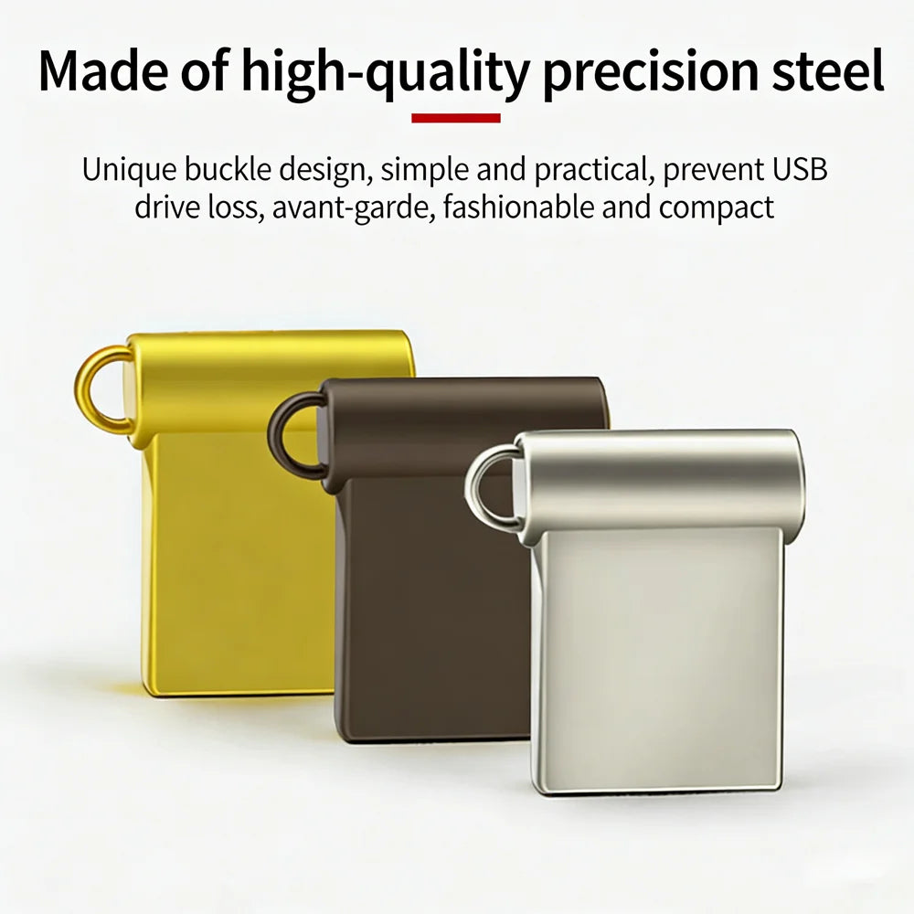 50 pcs Logo High-Speed Mini USB Flash Drives, Free Shipping USB 3.0/2.0 Interface 128GB/64GB/32GB Storage USB Metal Flash Drive Zpaxo