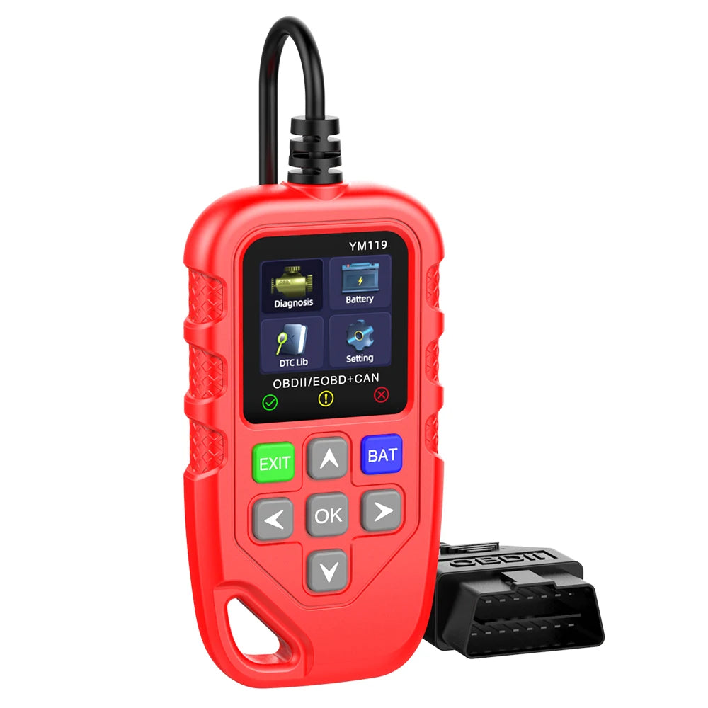 YM119 Car Auto Diagnostic Tool OBD2 Code Reader OBDII Scanner Work