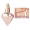 Pearlescent Glitter Spray Shimmer Oil Spray LongLasting Gold Bronze Contour Brightening for Face Body Sparkle Liquid Highlighter Zpaxo B02 Light Gold-50ml