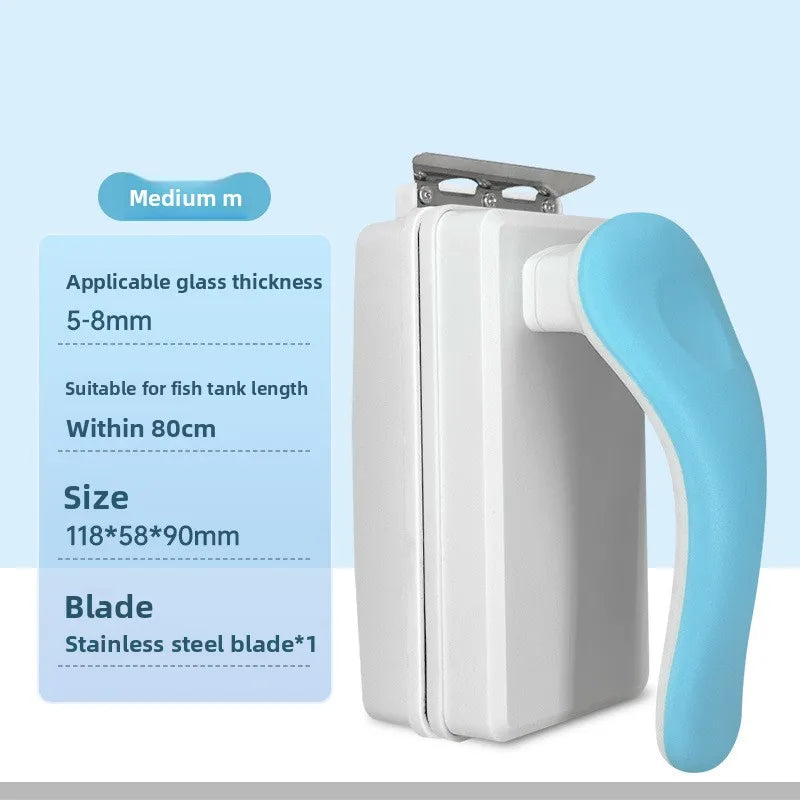 Magnetic Aquarium Algae Scraper – Floating Fish Tank Cleaner