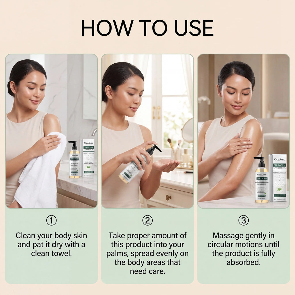 100/200/300/400/1000ml Collagen Body Oil Long Lasting Moisturization Stabilizing Restoring Flaky Skin Care Moisturizing Zpaxo