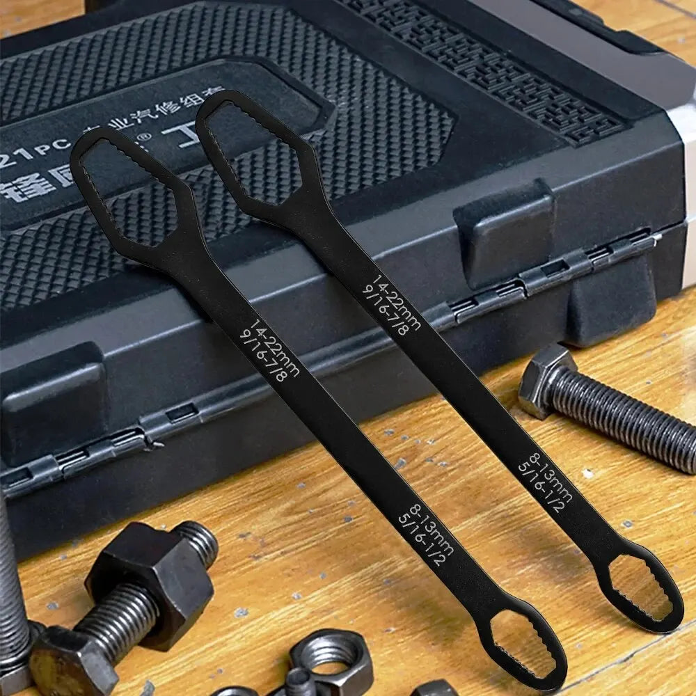 8-22mm Universal Torx Wrench Self-tightening Adjustable Glasses Wrench Board Double-head Torx Spanner Hand Tools for Factory Zpaxo