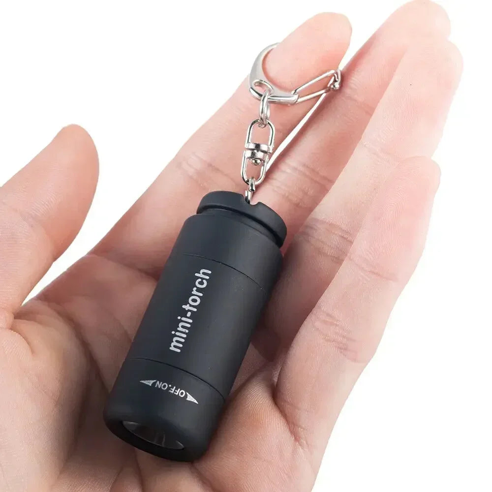 POCKETMAN Mini LED Keychain Flashlight – USB Rechargeable