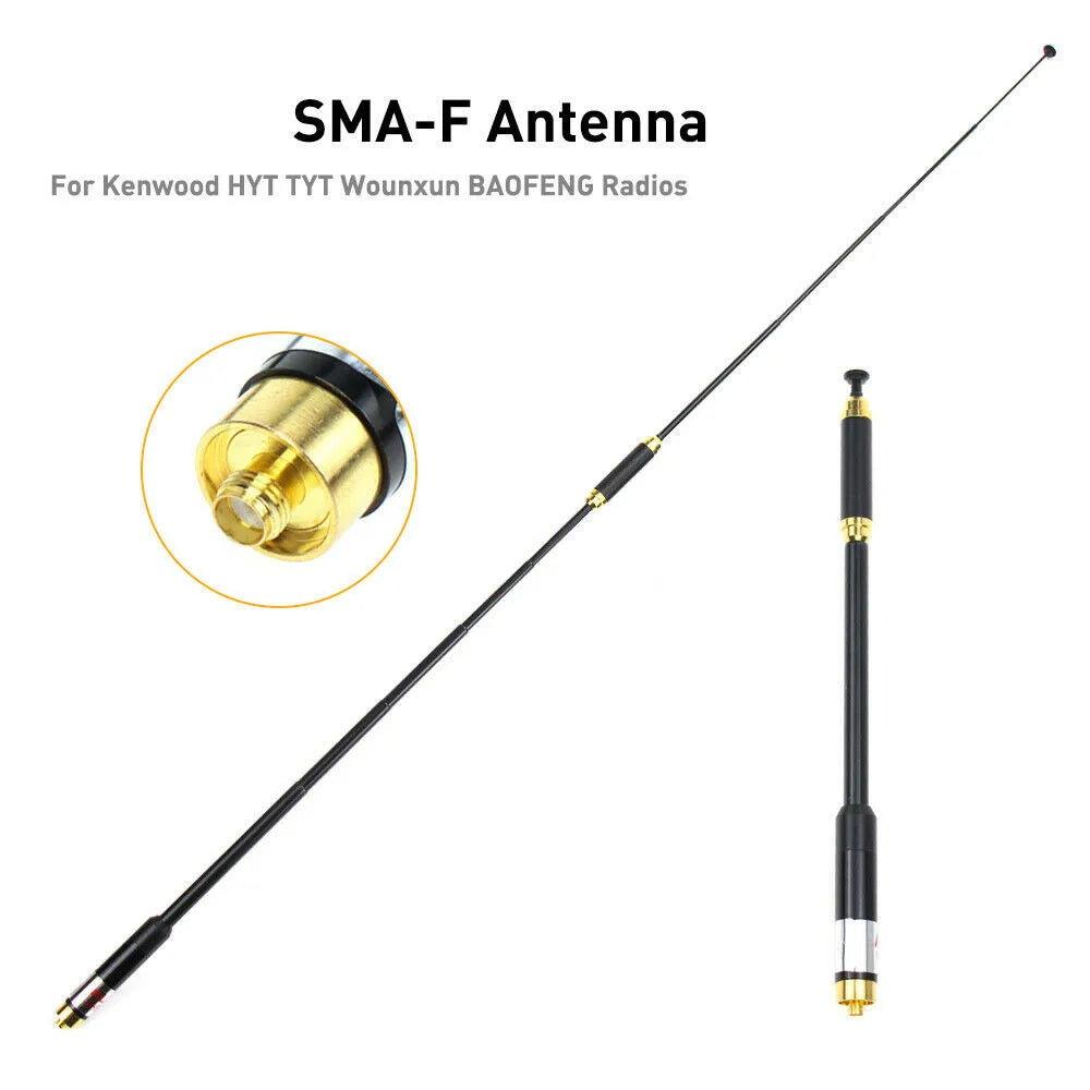 Gain Telescopic Antennas AL-800 Dual Band VHF UHF SMA-Female Antenna