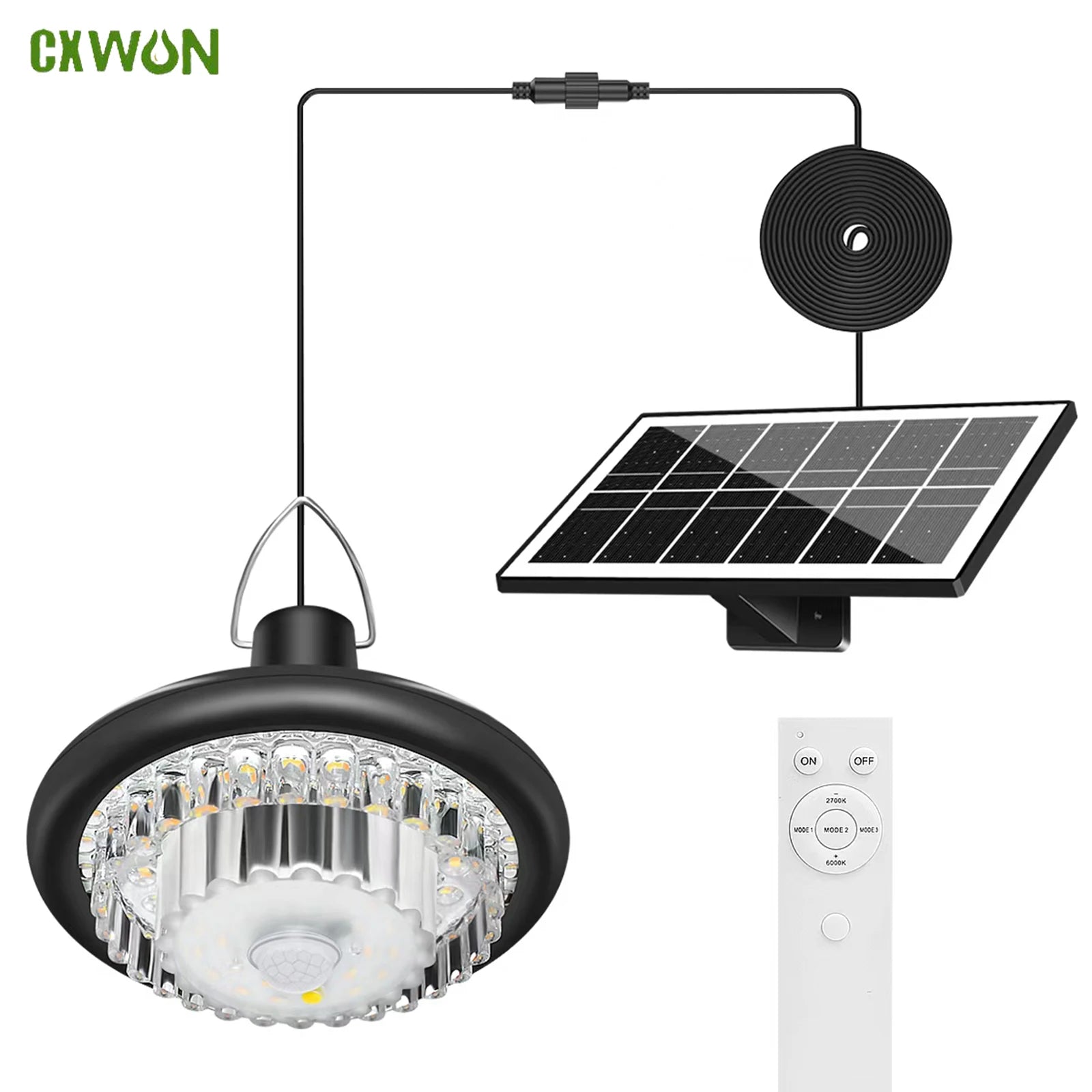 Crystal Pendant Lights Outdoor Solar Shed Splitlight Remote Timing Zpaxo