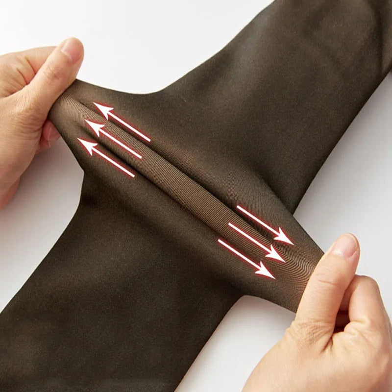 Thick Thermal Tights Stockings Women Warm Winter Sexy Translucent Pantyhose Leggings Female High Waist Elastic Slim Pantyhose Zpaxo