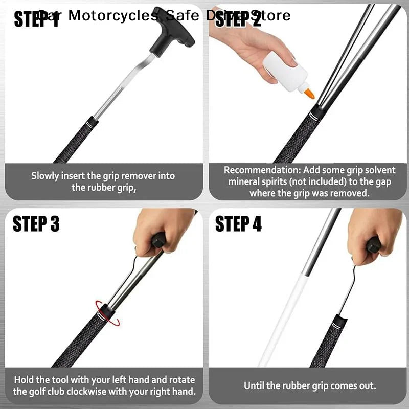 CMGolf Grip Removal Tool Reusable Golf Remover V-groove Saver