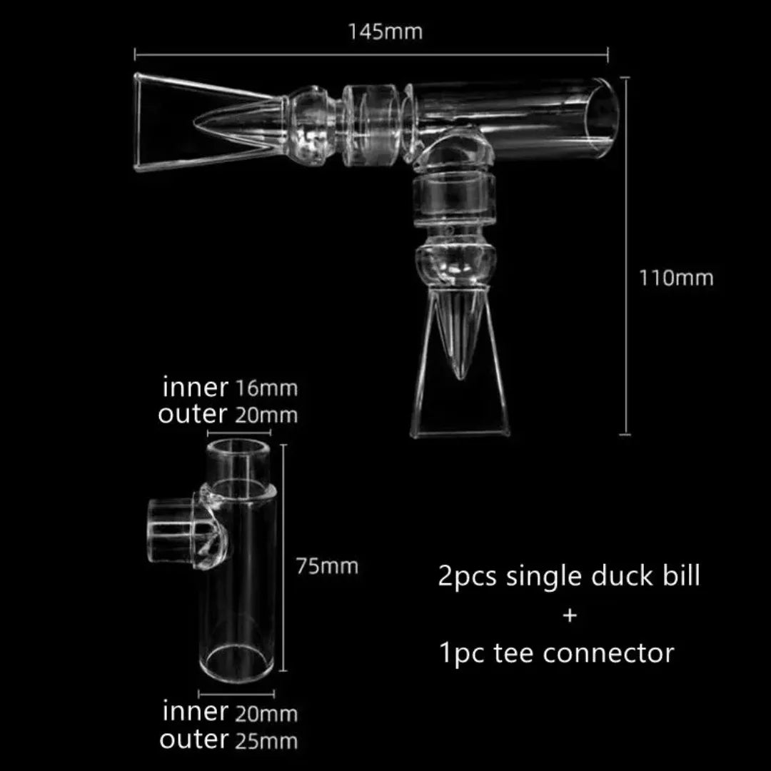 Aquarium Fish Tank Pump Duckbill Water Outlet Nozzle 360 Adjustment