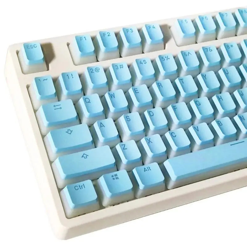 652F 117 Keys Keycaps PBT OEM Double Shot For Mechanical Keyboard Switches Zpaxo Blue CN
