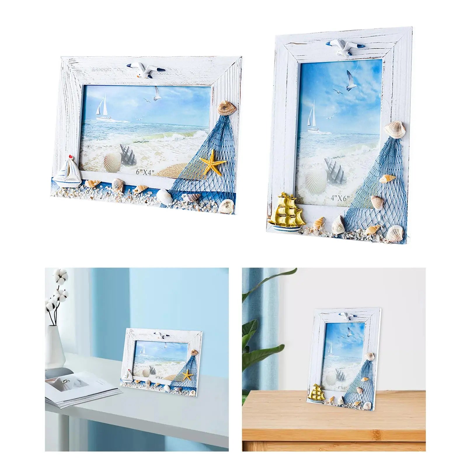 Photo Frame Shell Retro Ornaments Poster Picture Zpaxo