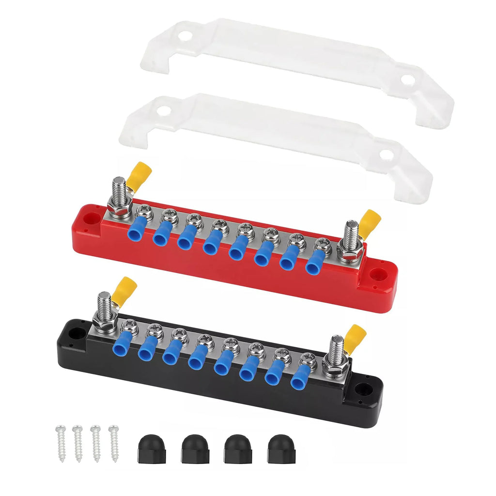 M6 12V Terminal Block Bus Bar 1 4-inch Stud 150A Electrical Power