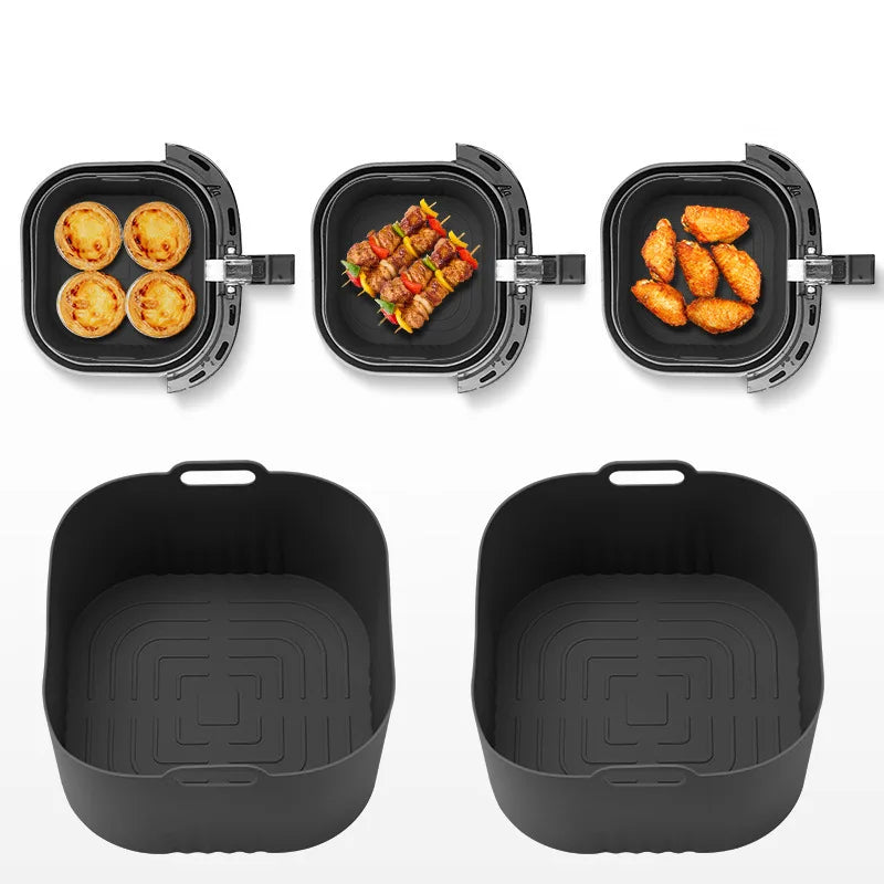 Silicone Air Fryer Mat – Reusable Non-Stick Heat-Resistant Liner