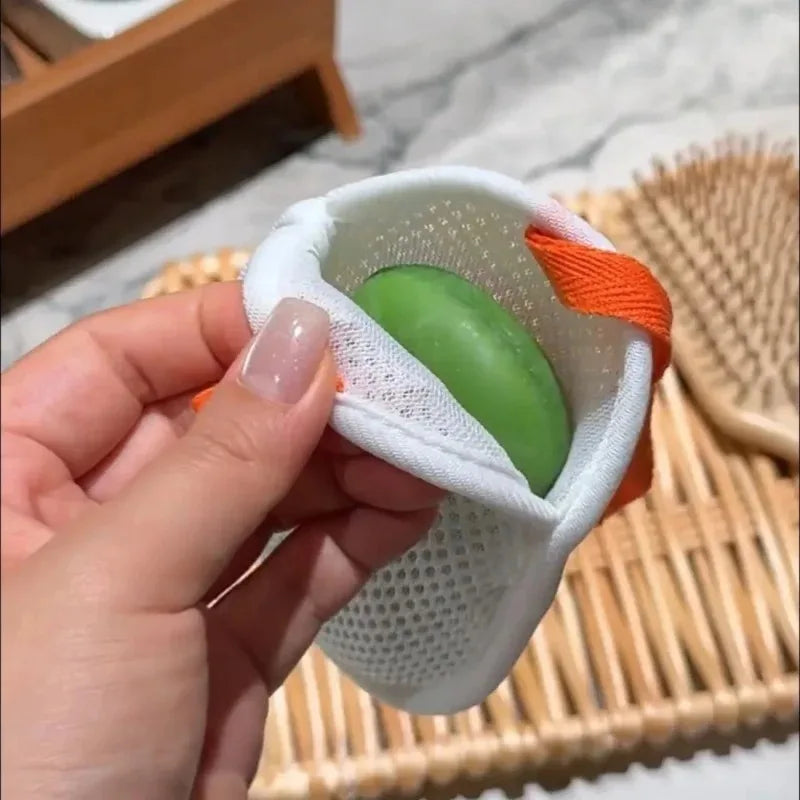 1 Foaming Soap Bag Net Mesh Massage Exfoliator Pouch Bathing Bubble