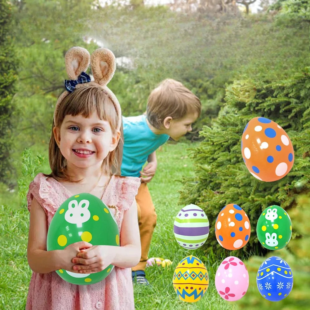Easter Egg Decorations PVC Inflatable Eggs Patio Toys