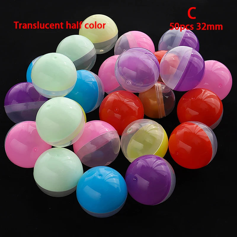 Mini Clear Transparency Plastic Capsule Toy Surprise Ball Tiny Zpaxo C