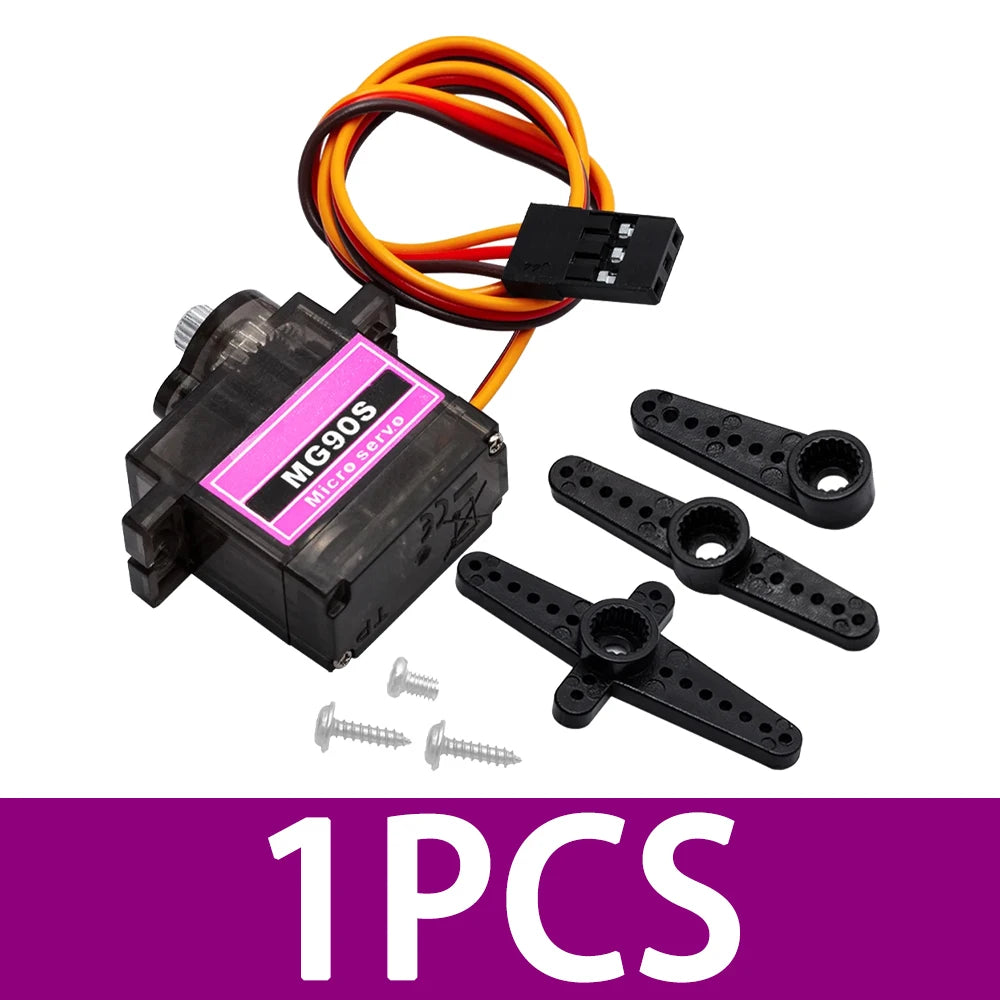 1-5 PCS BAISHUN MG90S 9g Digital Servo – for RC Helicopter/Plane/Boat/Car (In Stock) Zpaxo 1PCS purple