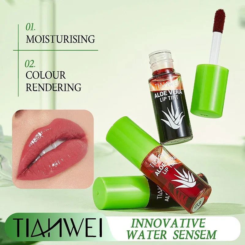 Aloe Lip Gloss 6-Piece Set – Hydrating Liquid Lipstick Kit Lip Gloss Set Zpaxo