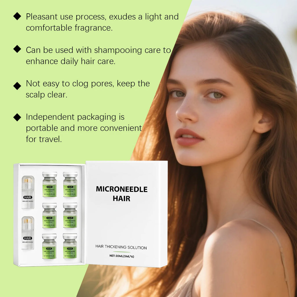 Hoygi Hair Serum Microneedle Roller Set – Scalp Follicle Care Hair Serum Roller Set Zpaxo
