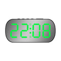3D LED Digital Alarm Clock with Large Display - Dual Alarm, Snooze, Temperature & Date - 5 Level Brightness & Night Mode Moder Zpaxo Black Green