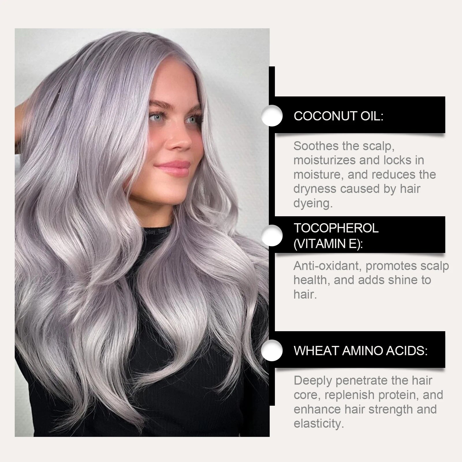 Silver Gray Hair Color Spray - Temporary Washable Hair Dye With Plant Extracts For Fashionable Looks & Nourished Hair Zpaxo