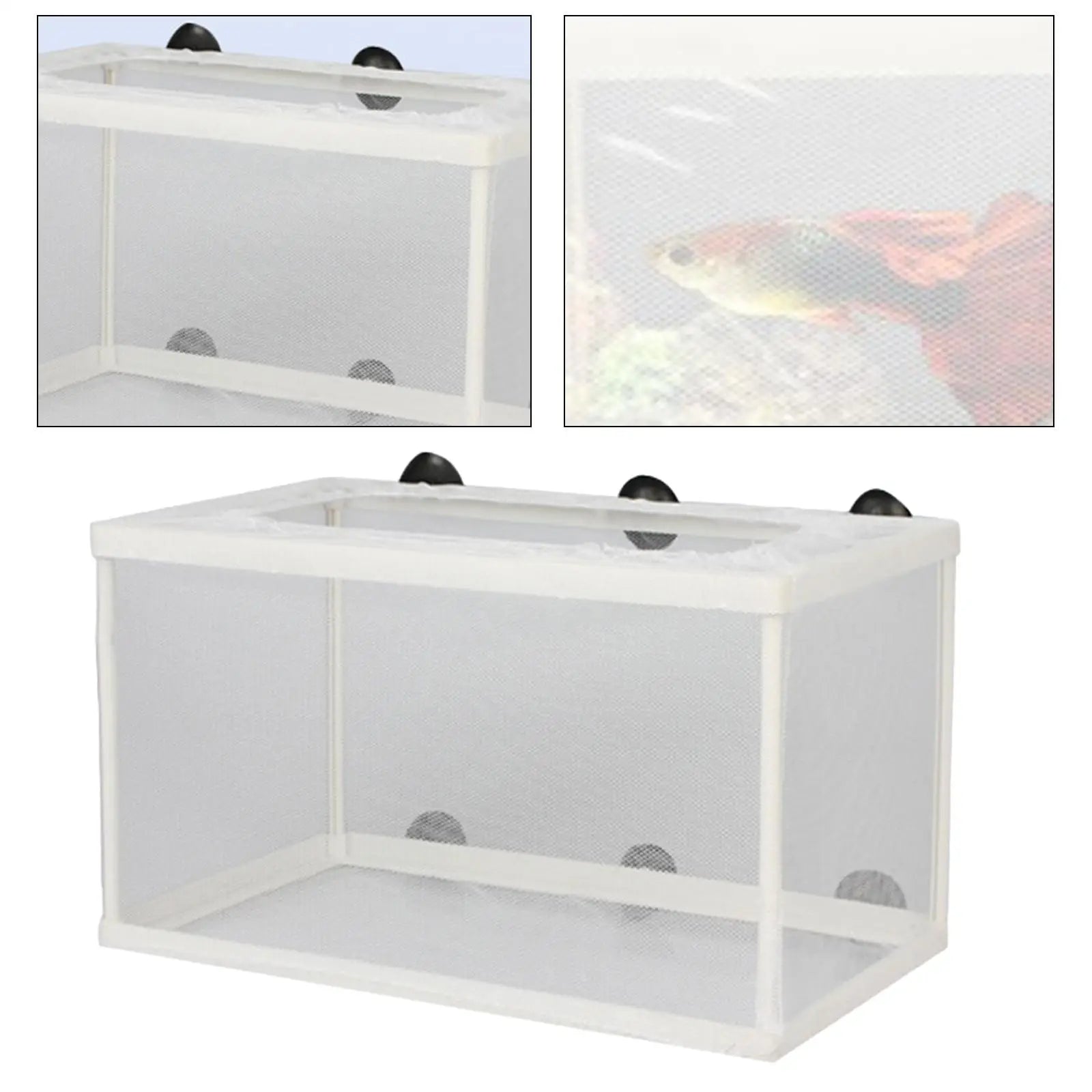 Fish Breeder Box Separation Juvenile Spawning Incubator Fish Hatching Mesh Breeding Isolation Net for Newborn Fry Clownfish Zpaxo
