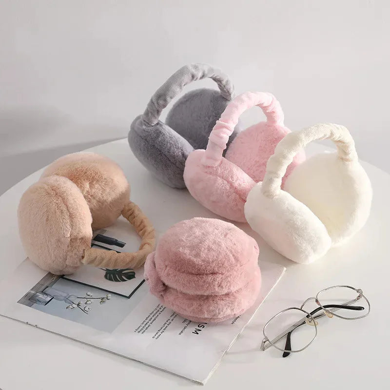 Foldable Plush Ear Warmers – Unisex Winter Earmuffs 1-4 Pack