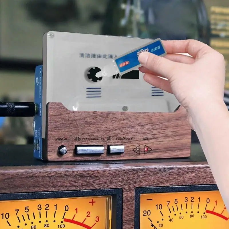 Tape Head Cleaner Cassette Maintenance Demagnetizer Recorder Fluids