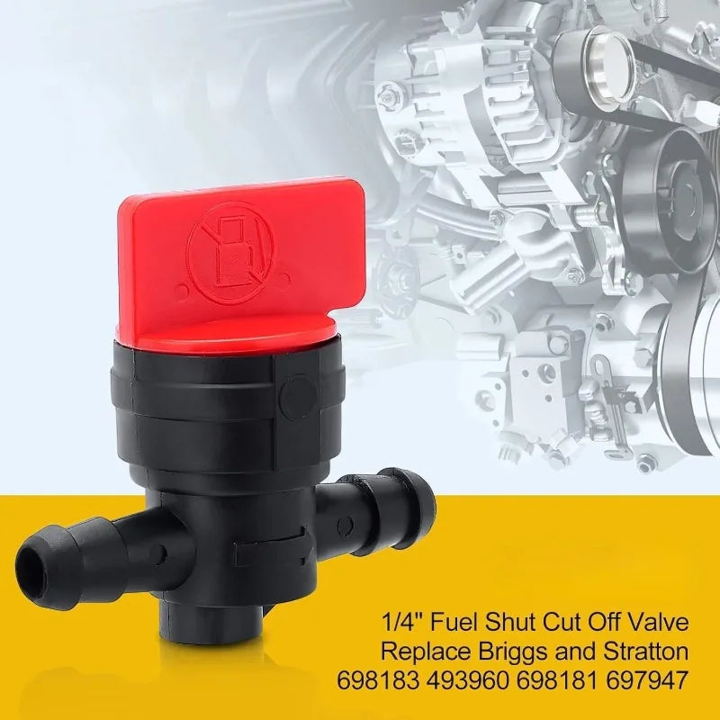 5-Pack 1/4" Fuel Shut-Off Valve for Lawn Mower & Small Engine Fuel Shut-Off Valve Zpaxo