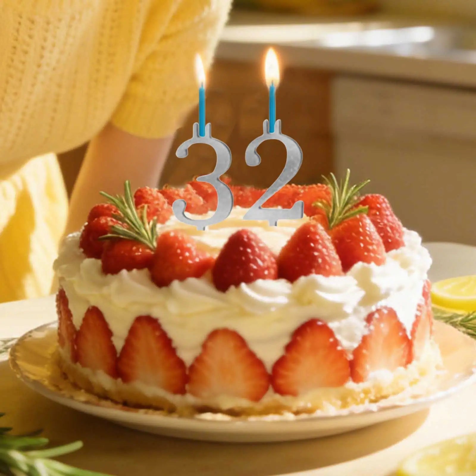 Reusable Numeral Birthday Candle Holder Number 0-9 Cake Numeric