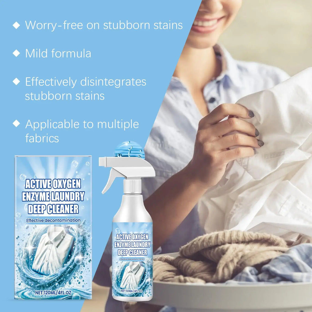Laundry Stain Remover Powerful Deep Cleaning Spray Fabric Safe