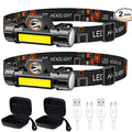 POCKETMAN COB LED Headlamp – 300LM USB Rechargeable, Waterproof