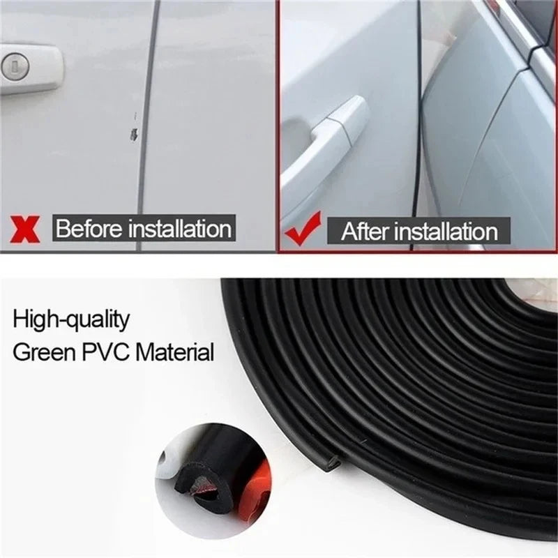 Car Door Edge Guard Strip – Anti-Scratch Rubber Protection