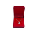 Square Velvet Necklace Box – Pendant Gift & Display Case Velvet Jewellery Box Zpaxo Red 2