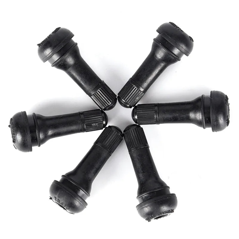 TR413 Tubeless Car Wheel Tire Valve Stems Caps Tyre Rubber Valves