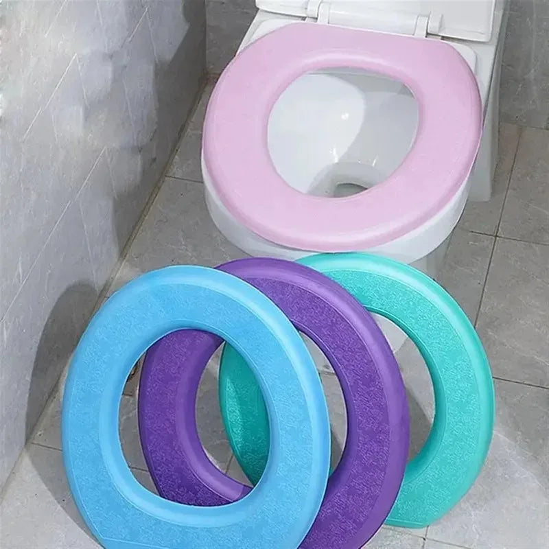 Waterproof Silicone Toilet Seat Cover – Washable & Portable
