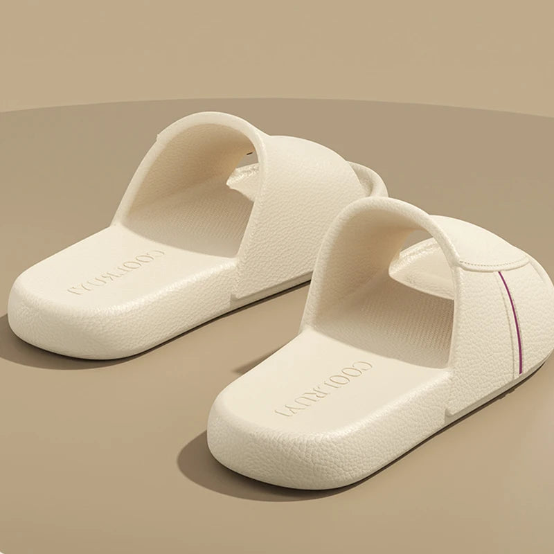 Summer Men Slippers Women Sandals Casual Beach Shoes Soft Bottom