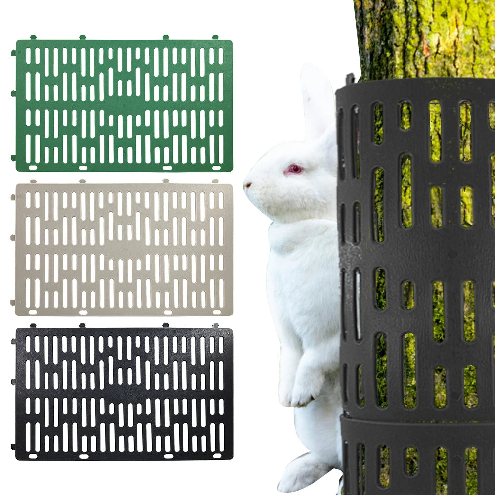 6Pcs Tree Trunk Protector Sapling Fence with Twist Ties Plant Guard Protectors Adjustable for Various Size Trees Plants Zpaxo