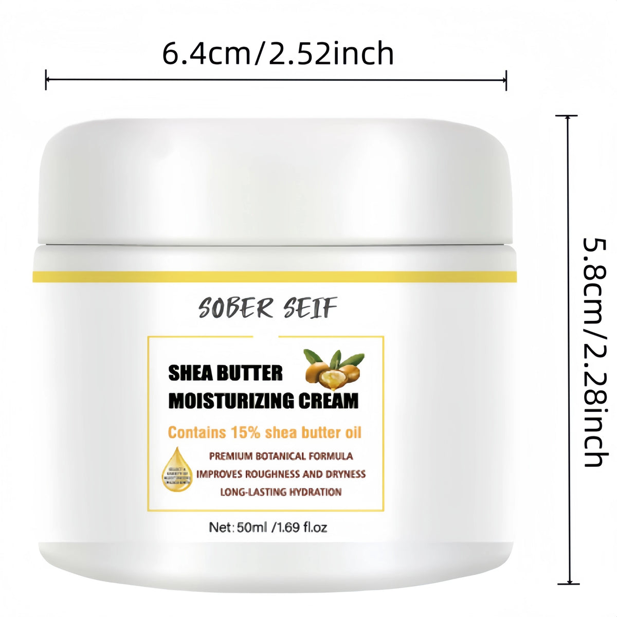 Shea Butter Ceramide Hyaluronic Acid Skin Care Cream 50ml Improve Rough Dull Skin Deep Hydrating Barrier Repair Zpaxo 1pcs