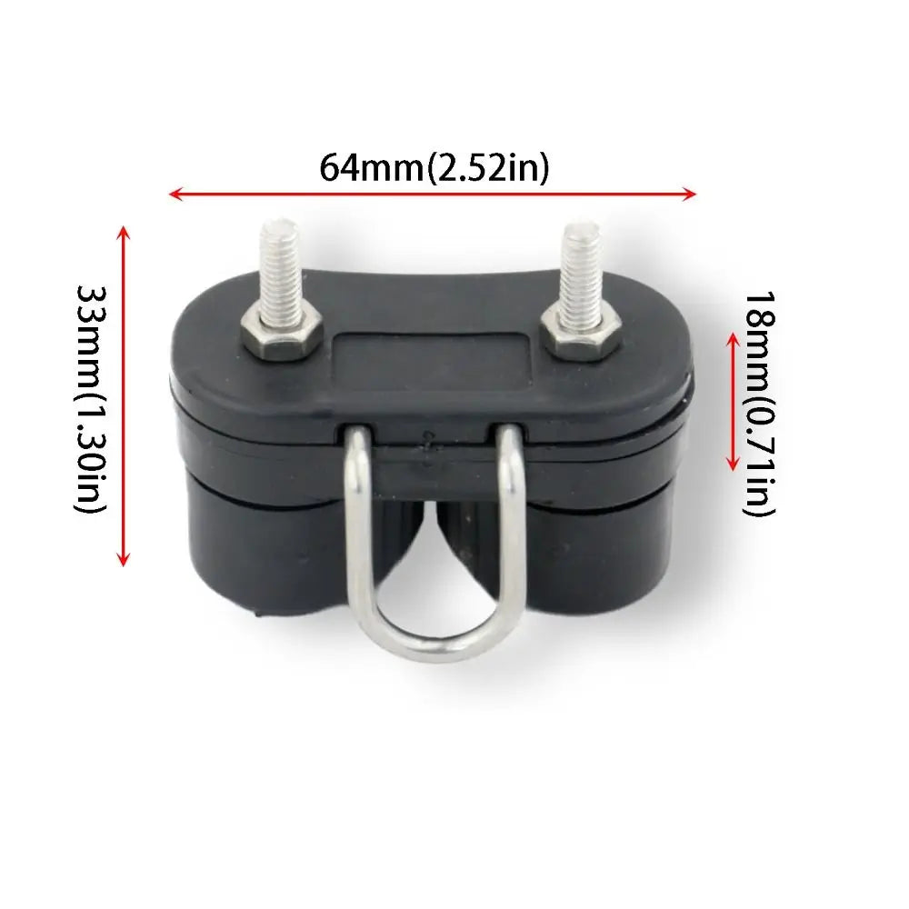 Double Nylon Ball Rope Clamp Guide Ring Flared Leading Ring Boat Accessories Lightweight Ball Bearing Cam Cleats Zpaxo