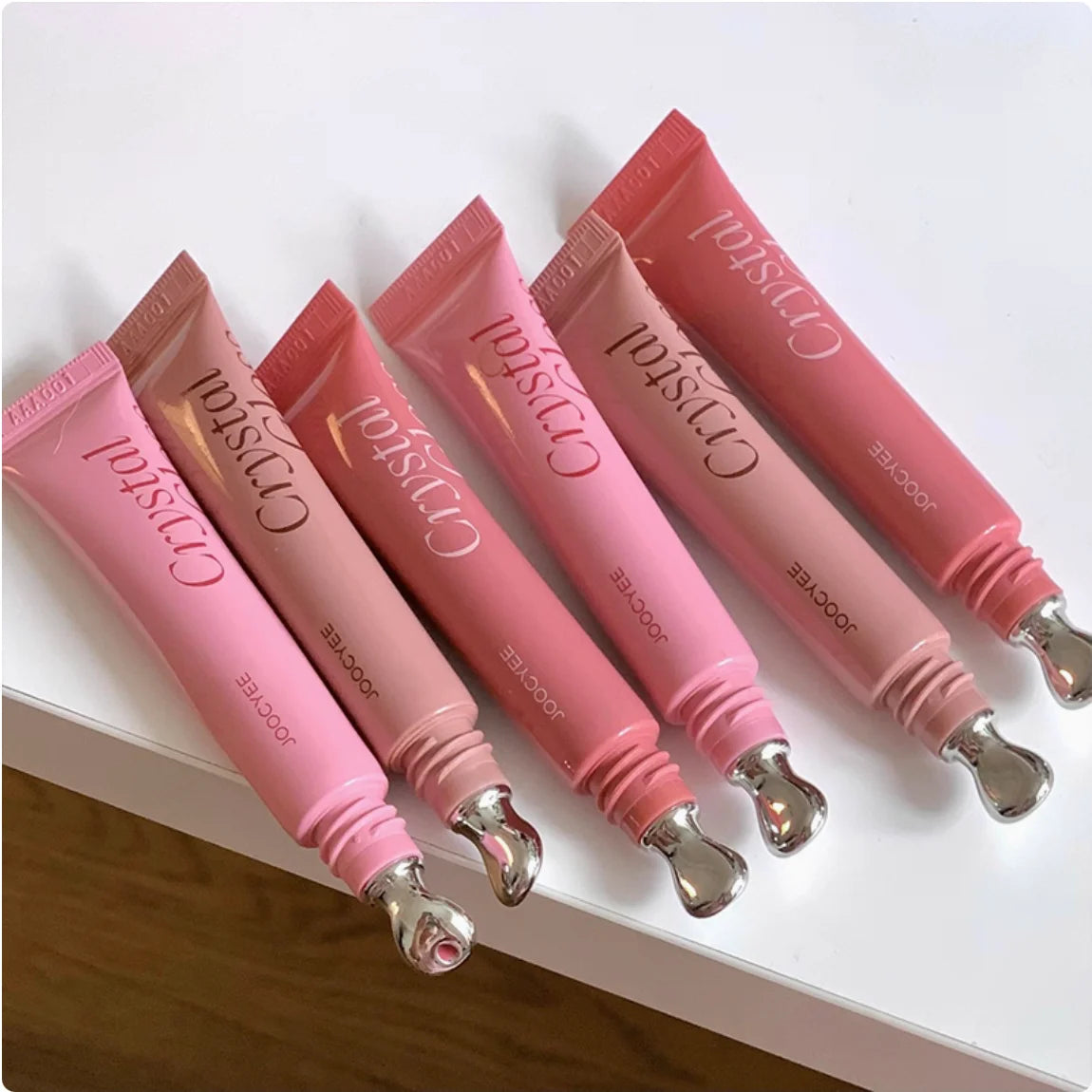 JOOCYEE Crystal Gloss Liquid Lip Tint moisturizer lip gloss Hydrate Lips Makeup Long Last Original Makeup Cosmetics Zpaxo