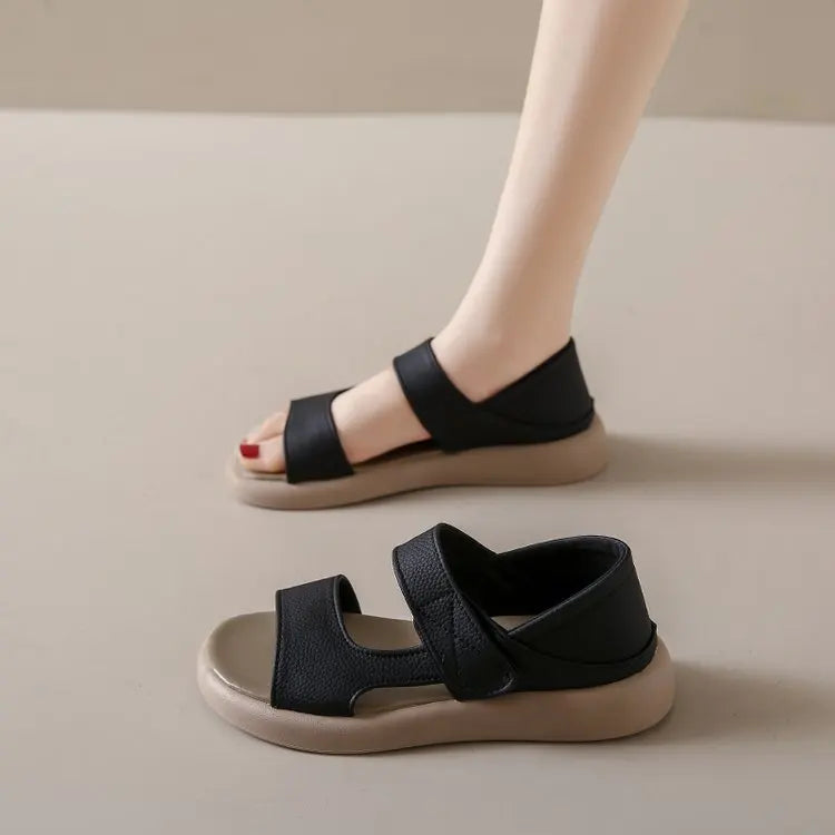 Women's Sandals Summer Wear Platform Soled Casual Fashion Beach Shoes