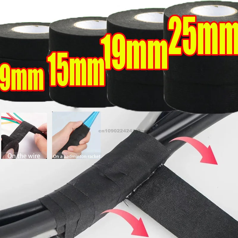 Sound Absorbing Tape Black Adhesive Electrical Soundproof Tape Electric Insulation Tape Automotive Fabric Cloth Tapes Zpaxo