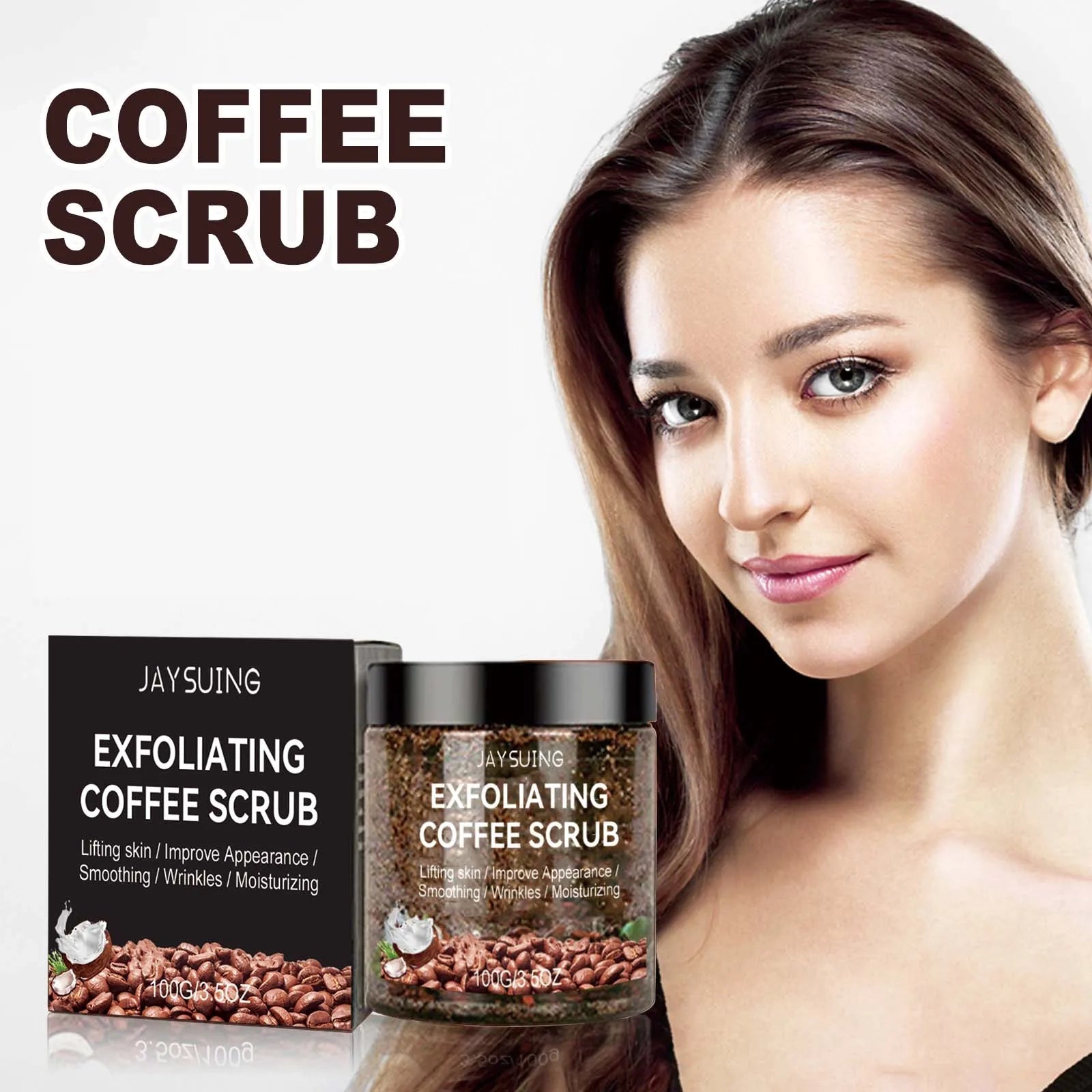 Jaysuing Coffee Body Scrub – Exfoliate, Soften & Brighten Skin Body Exfoliating Scrub Zpaxo