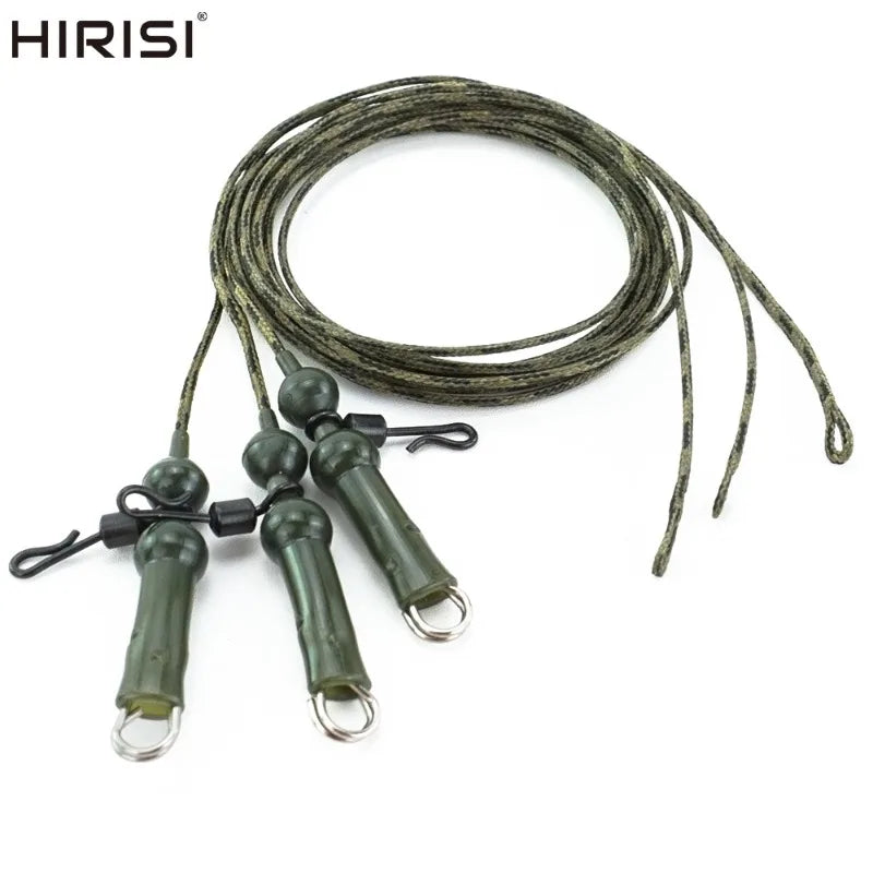 Hirisi 68CM Total Length 3PCS/PACK Carp Fishing Lead Core With Helicopter Rigs Braided Fishing Line For Carp Fishing Accessories Zpaxo