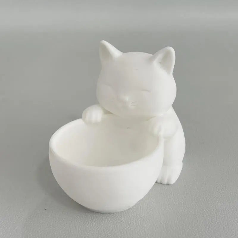 Cat-Shaped Pot With Drainage Holes Uniquely Designed For Succulents Small Flowers And Cacti Bedroom Offices Desktop Ornament Zpaxo A4