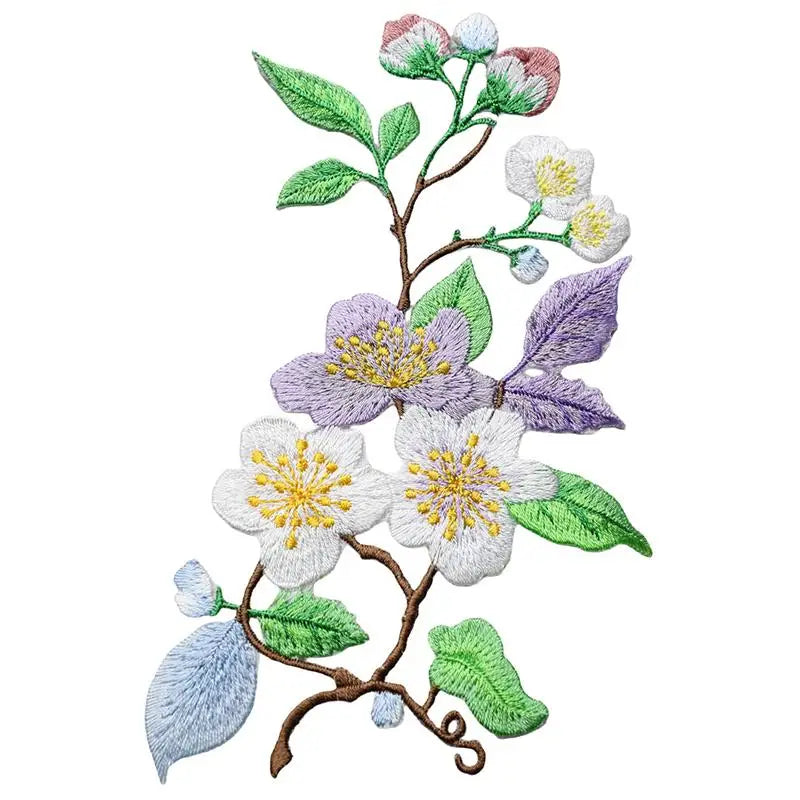 Jacket Jeans Craft Accessories Flower Embroidery Patch Iron Elegant